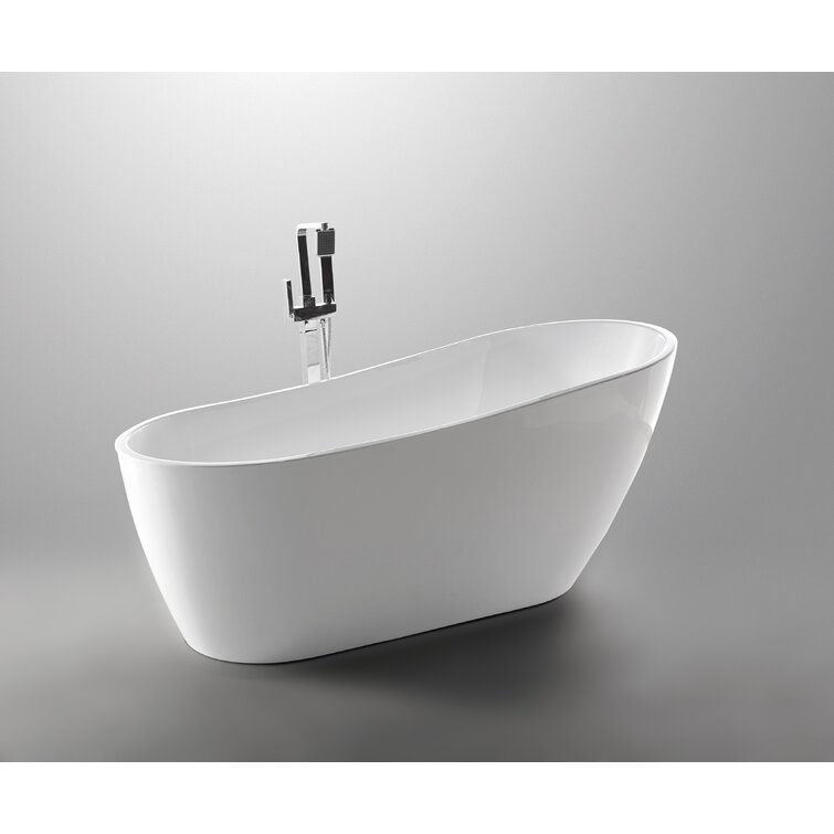 Vanity Art Cora 67 x 32 Freestanding Acrylic Bathtub & Reviews