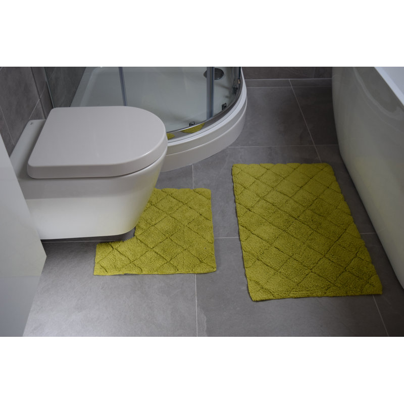 Hittner 100% Cotton Bath Mat, Green