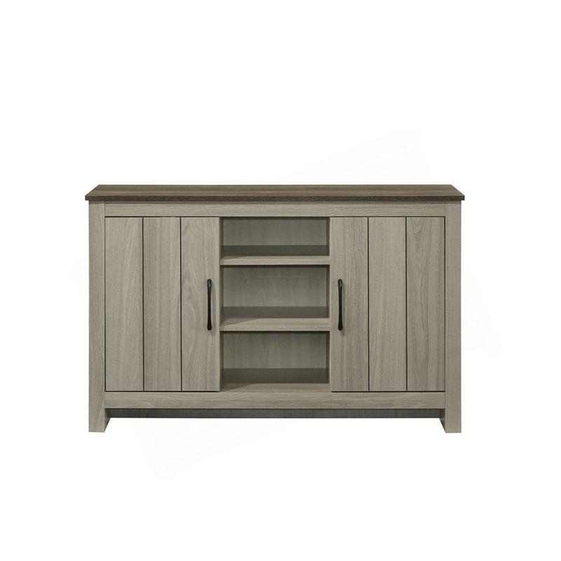 Console de 47 pouces avec tablettes, rangement pour armoire et gestion des câbles