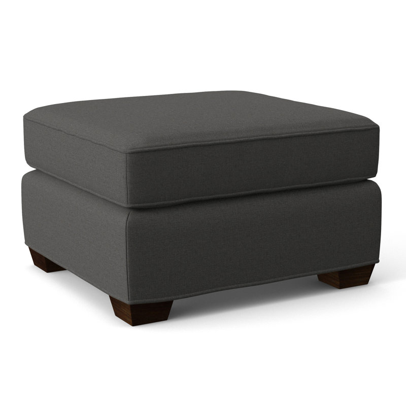 Colton Ottoman, White Polyester 71608L11, Tribeca