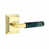 Unlacquered Brass/Green Marble