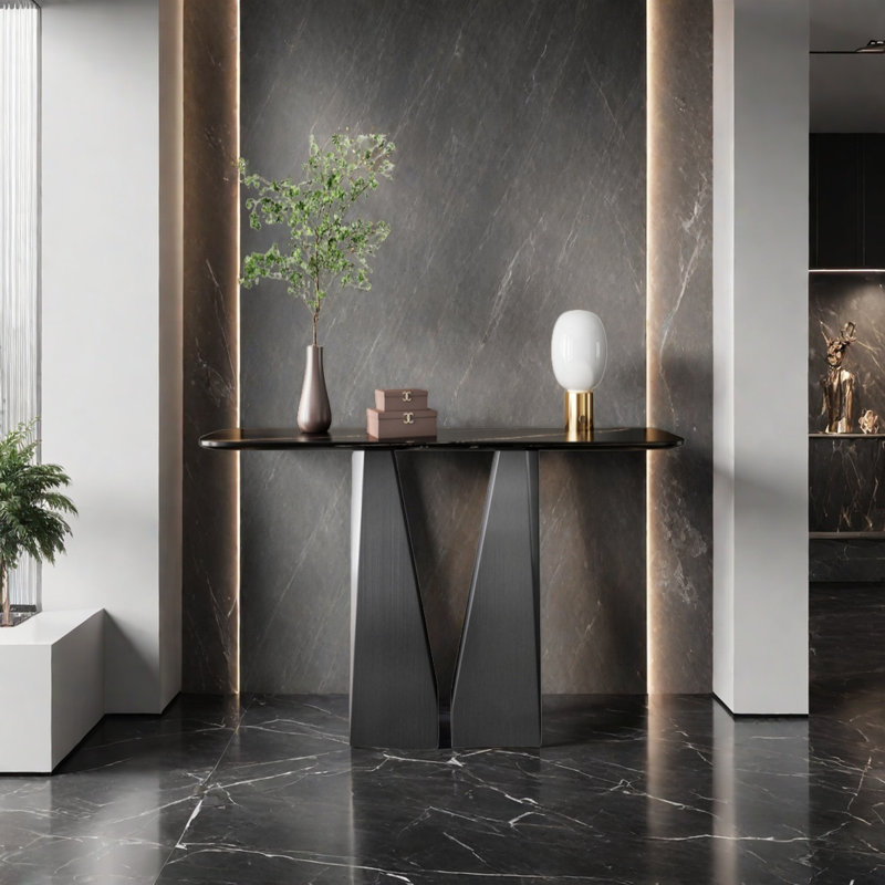 Console moderne minimaliste, H 33,46 po x l 39,37 po x P 13,78 po