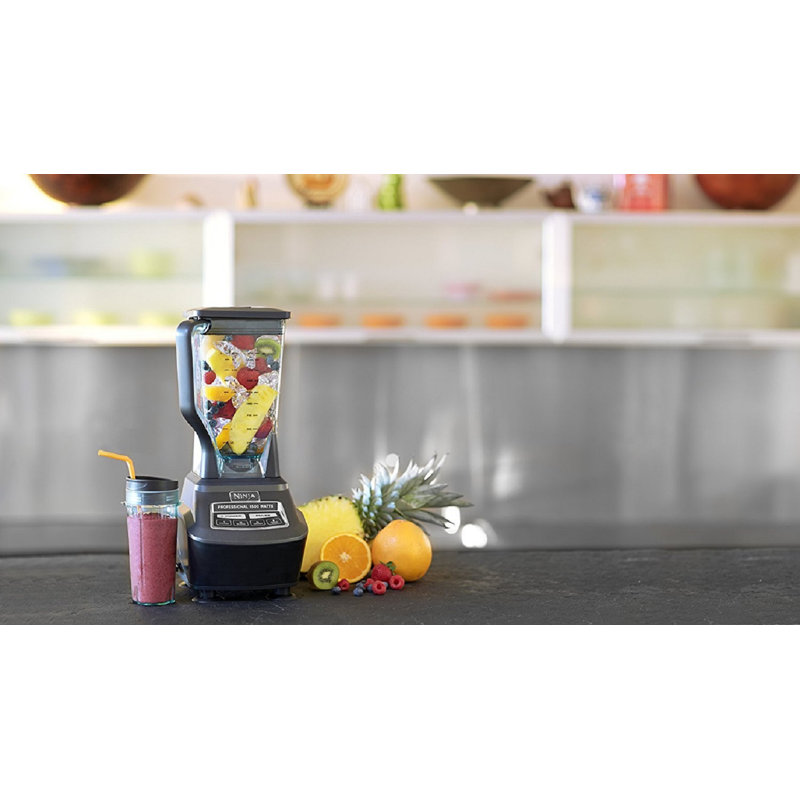 Ninja Ninja® Blender and Mega Kitchen System® with 4 Functions, 72 oz. Pitcher, 64 oz. Bowl, and (2) 24 oz. To-Go Cups