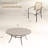 9-Pieces Patio Round Outdoor Dining Set With Rattan Stackable Chair-270410748