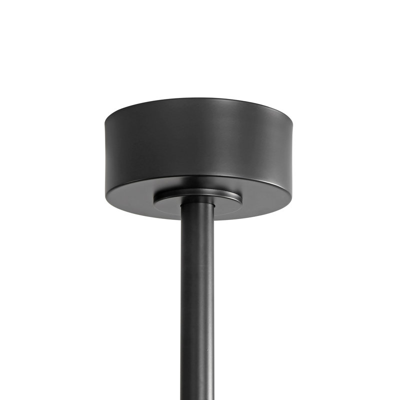 Antoinesha Ceiling Fan with LED Lights, Black, Gray, 60"