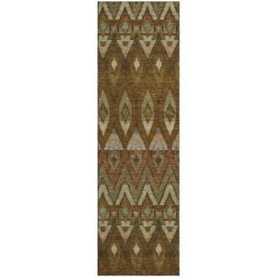 Premium Machine Washable Cerrito Brown Rug