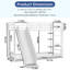 Lit superposé simple robuste en métal avec glissade - Conception peu encombrante pour les enfants et les adolescents, cadre durable pour jouer et dormir, assemblage facile