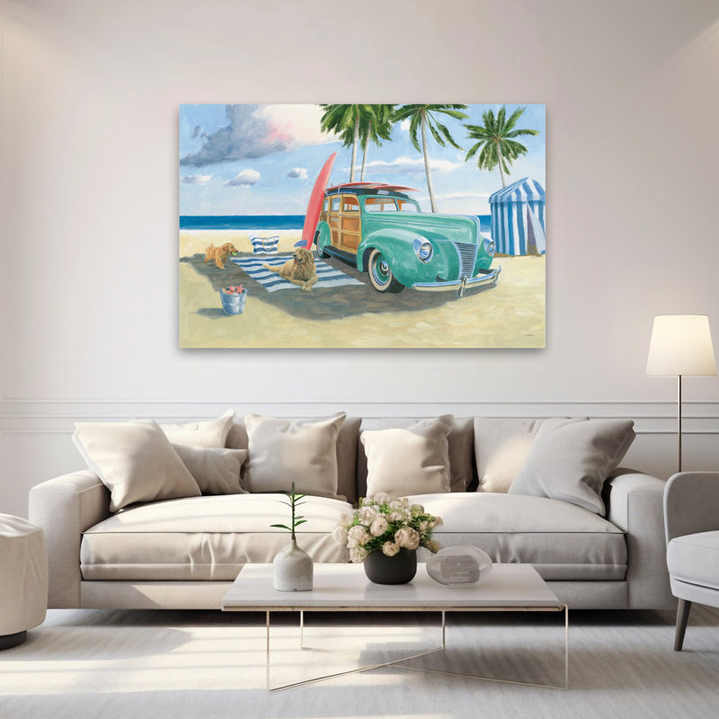 Balade nautique et côtière III, H 60 po x l 40 po