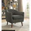 Fauteuil rembourré en bois massif Mid-Century-1599630940