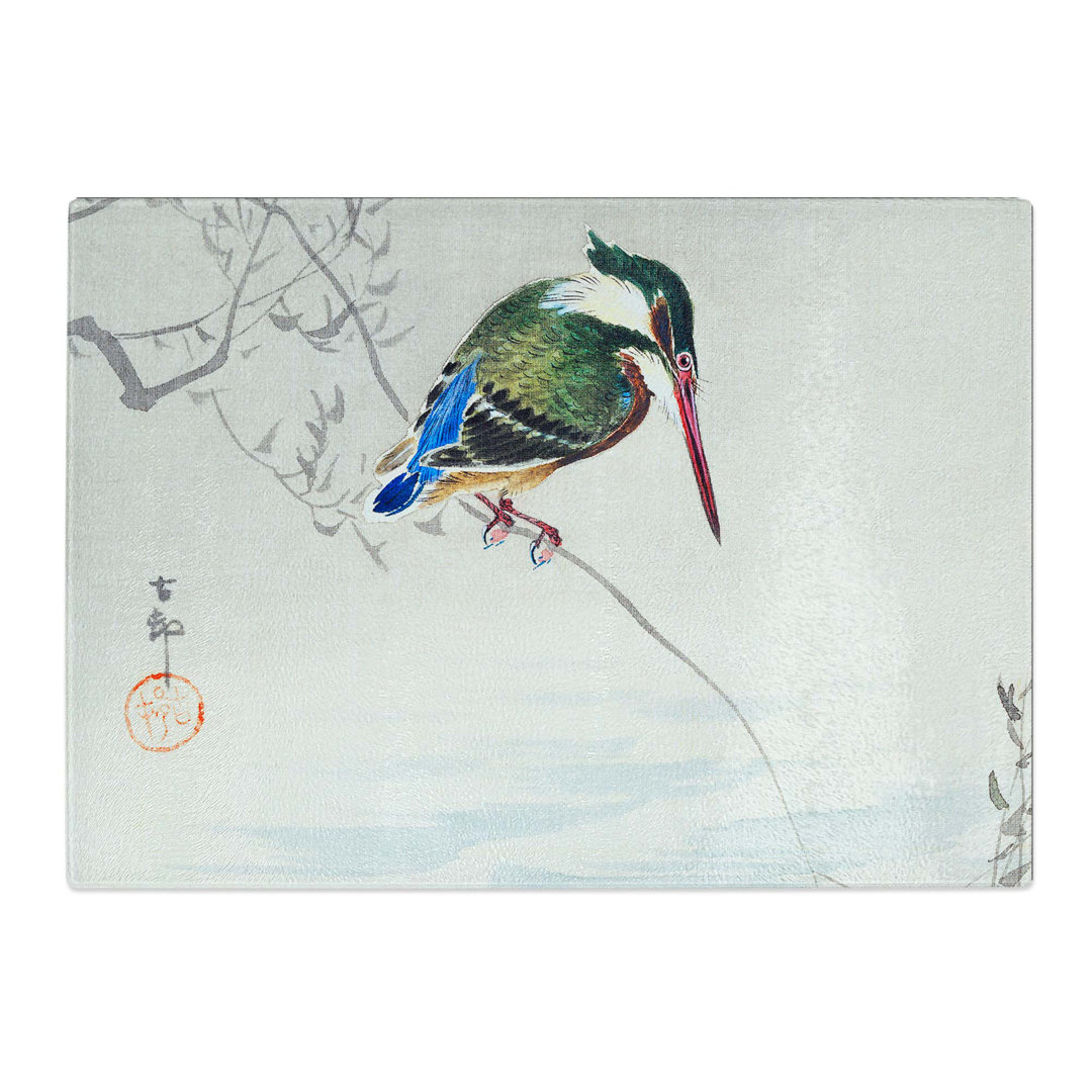 Tempered Glass a Kingfisher Chopping Board