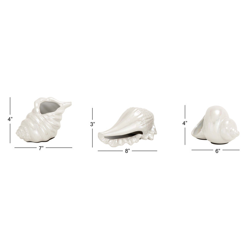 Shoaf Shoaf Porcelain Sculpture Set, Blanc