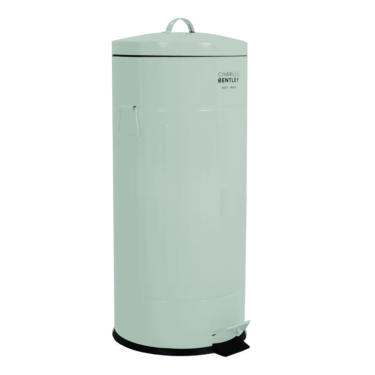 Retro Steel Step On Kitchen Trash Can - 30L