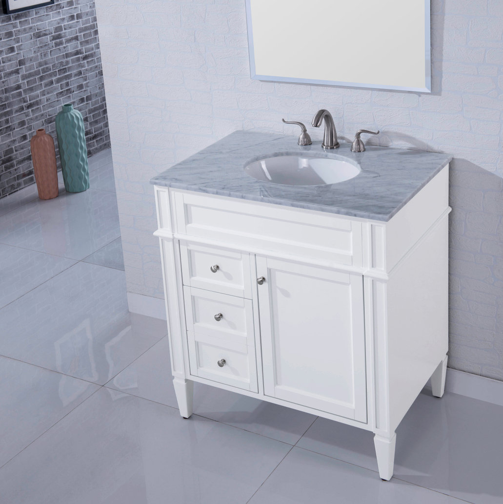 Rivers 32'' Single Bathroom Vanity, White