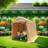 Outdoor Portable Gazebo Storage Shelter Shed With 2 Roll Up Zipper Doors & Vents Carport For Motorcycle Waterproof And UV Resistant Anti-Snow Portable Garage Kit Tent-114653780
