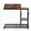 Table de bout réglable en forme de C 32 "avec roulettes et plateau inclinable