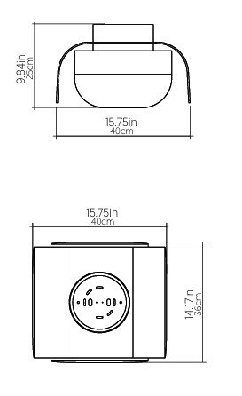 Clean 1 - Light Flush Mount, American Walnut