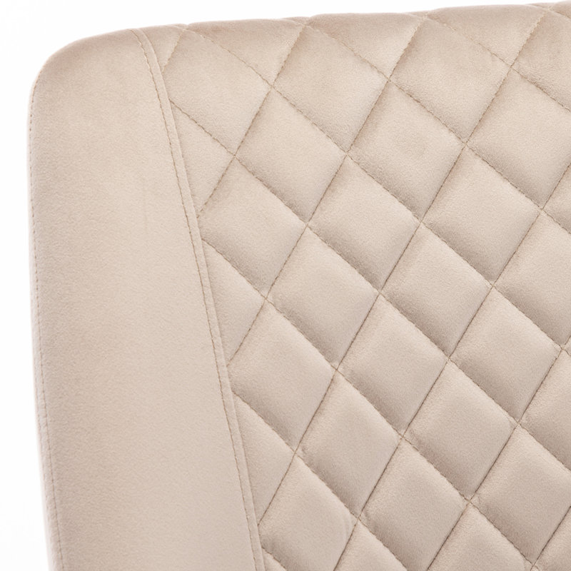 Velvet Task Chair, Gold, Khaki
