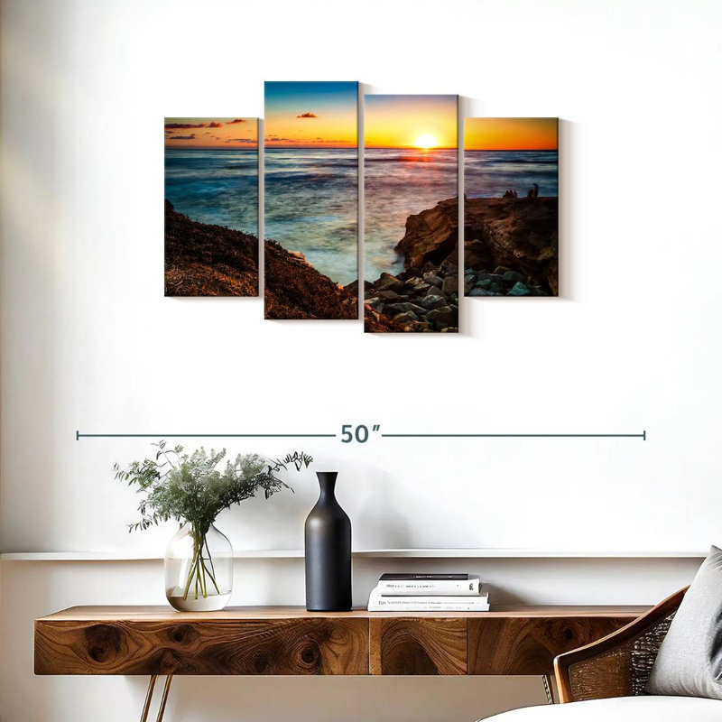 Gillard La Jolla Gillard coucher de soleil, H 22 po x l 36 po