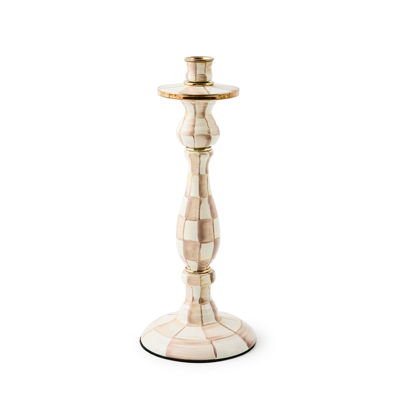 Mocha Check Candlestick
