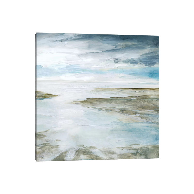 Shimmering Tides 1 Piece Wrapped Canvas Painting, 66.04 cm H x 66.04 cm W x 1.91 cm D