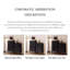 Armoire d'appoint en bois manufacturé noir massif