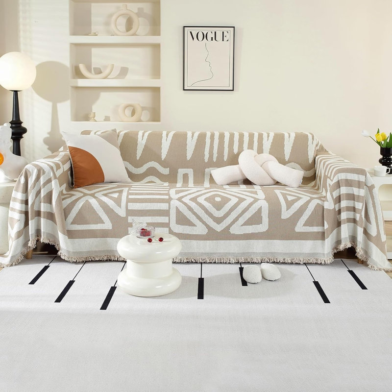 Chenille Box Cushion Sofa Slipcover