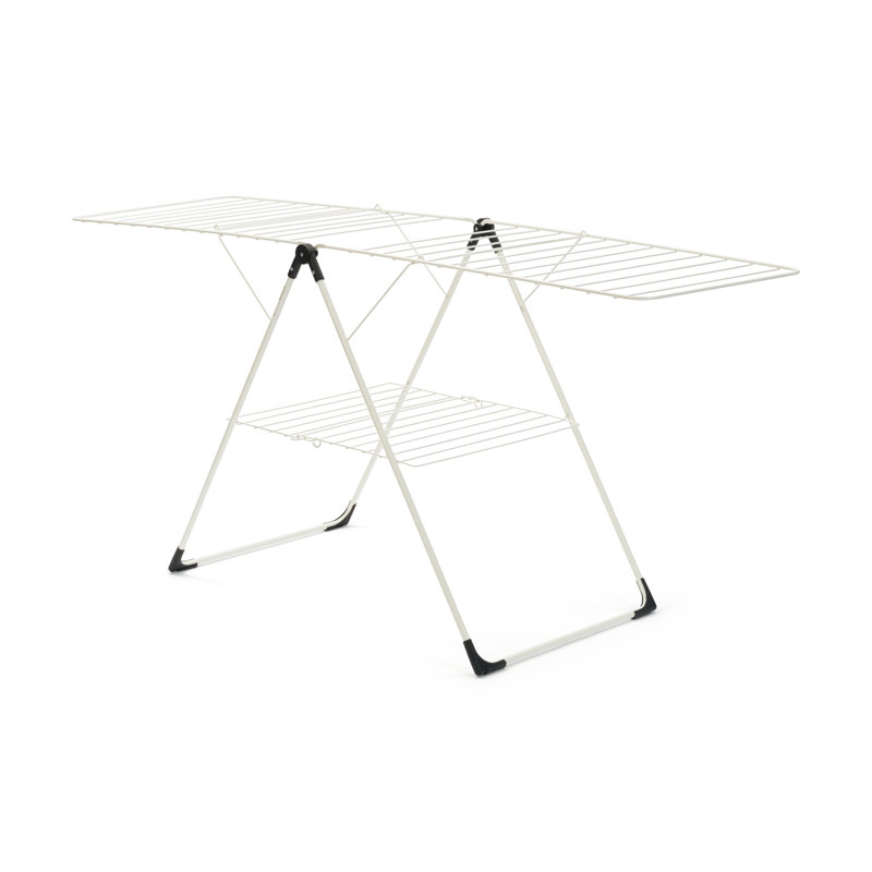 HangOn Brabantia T Model Folding Drying Rack, White