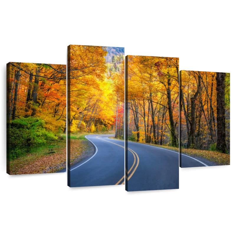 Paysage d'automne à Alvord Road, H 27 po x l 43 po
