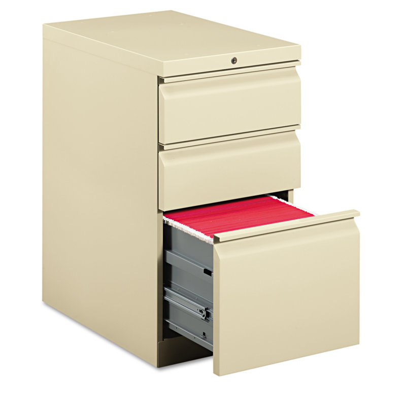 Putty Mobile 3-Drawer Lockable Filing Pedestal