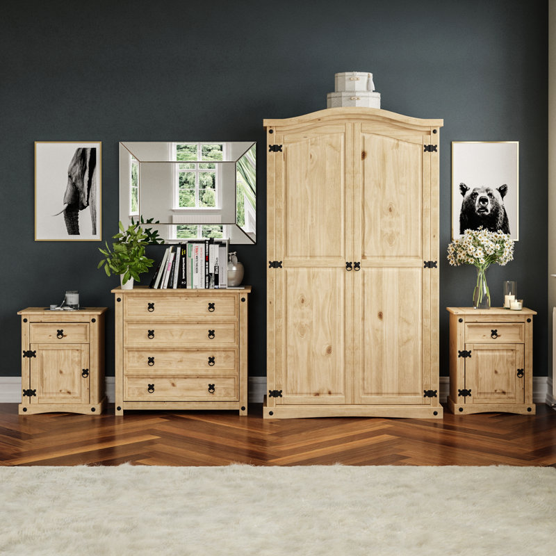 Harold Solid Wood Piece Bedroom Set