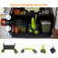 Chariot de jardin en acier vert L 50,50 po x l 25,50 po x H 38,00 po, capacité de 550 lb