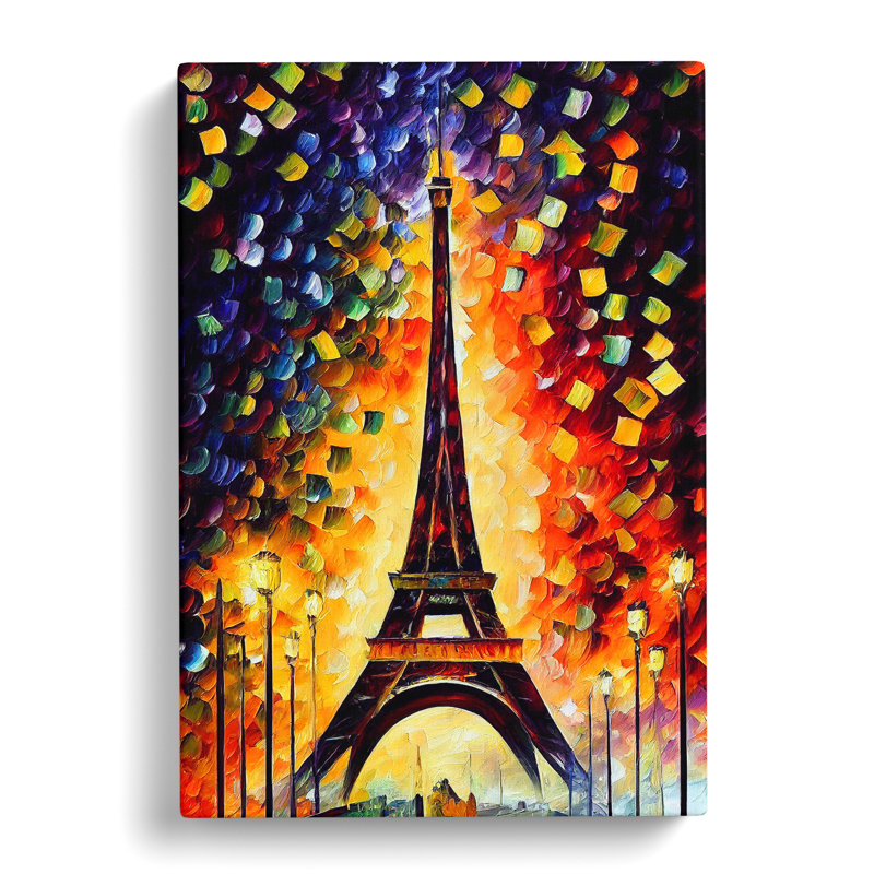 Eiffel Tower In Paris No.1 - Wrapped Canvas, 50cm H x 35cm W