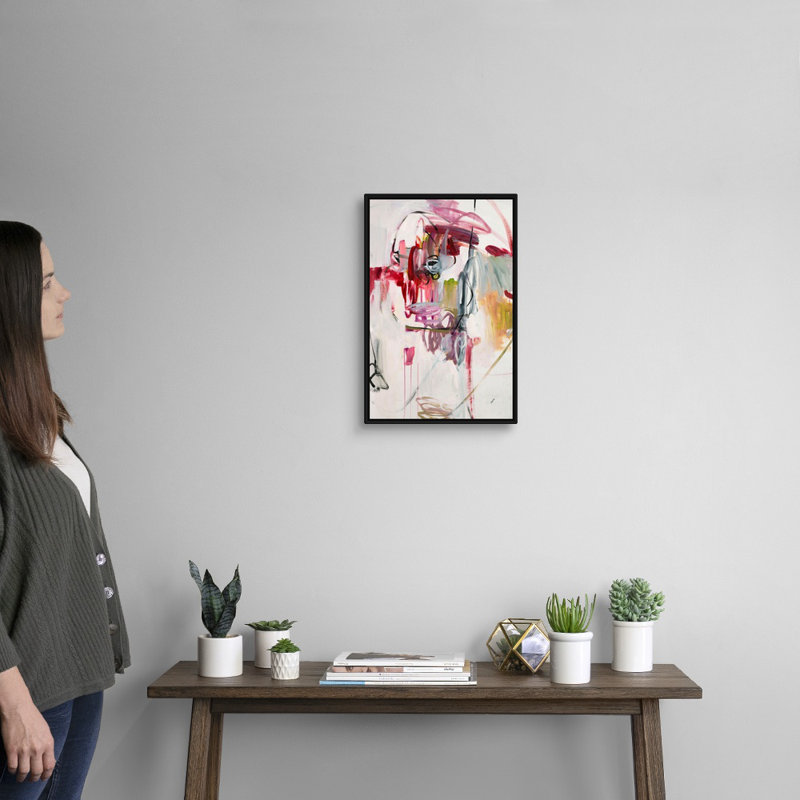 «Rock It» par Kari Taylor - reproduction d'art sur toile, Cadre flottant noir, H 20 po x l 14 po x P 1,75 po