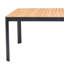 Ensemble repas d'extérieur en bois de teck massif, corde et aluminium BSC 7 pièces Brix