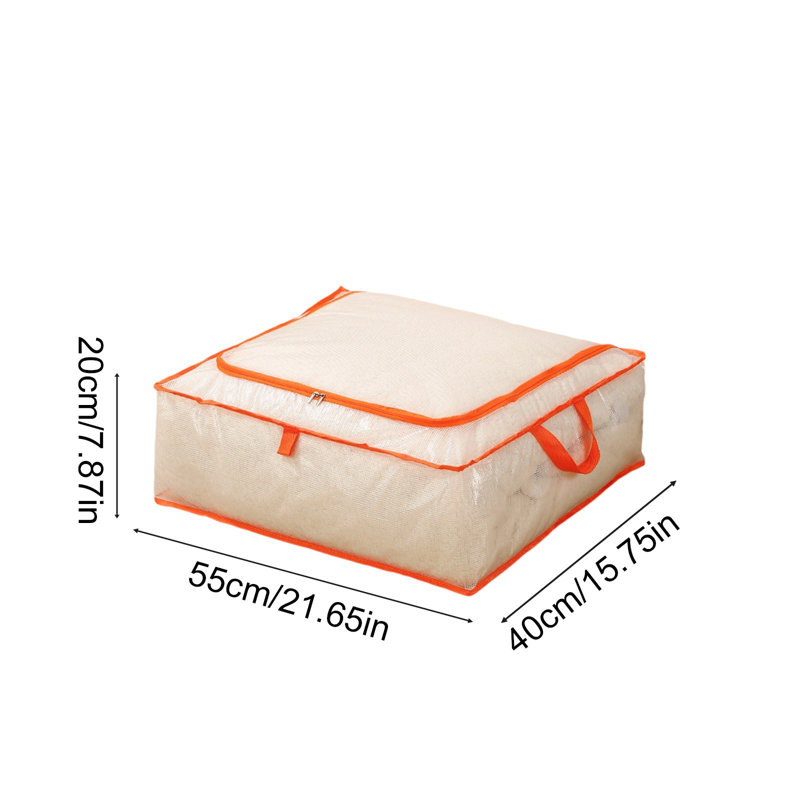 Quilt Storage Bag Mesh Fabric Multi Purpose Storage Large Capacity Clothes Packing Bag Organizing Travel Moving Packing Bag