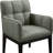 Adrian Vegan Leather Dining Arm Chair-58339051-58339048