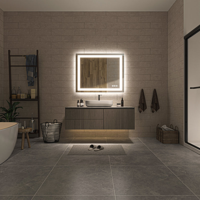Ulrika Flat LED Mirror, 40" x 32", Rectangle