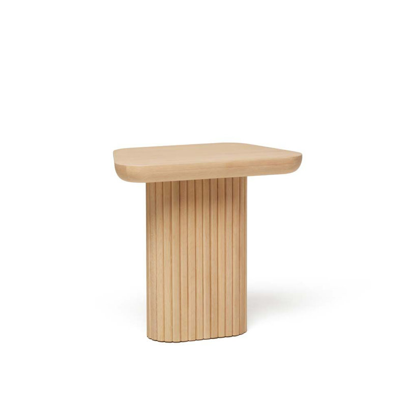 Carrabelle Solid Wood End Table, Saddle