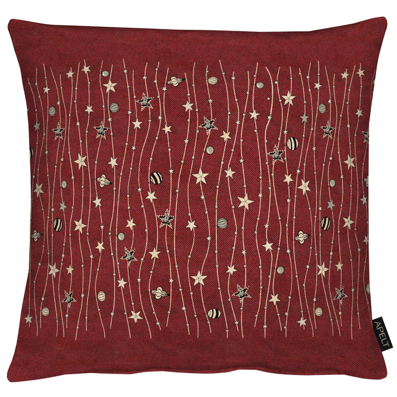 Brais Square Cushion, 48cm H x 48cm W, Gray/Silver, Polyester/Polyfill