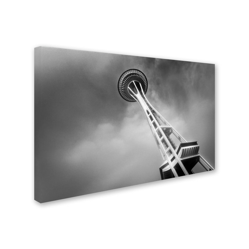 Zader «Seattle's Space Needle», reproduction de photo sur toile tendue, H 12 po x l 19 po x P 2 po