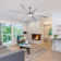 Smart 72" Integrated Led Ceiling Fan With Silver Blades In Brushed Nickel Finish