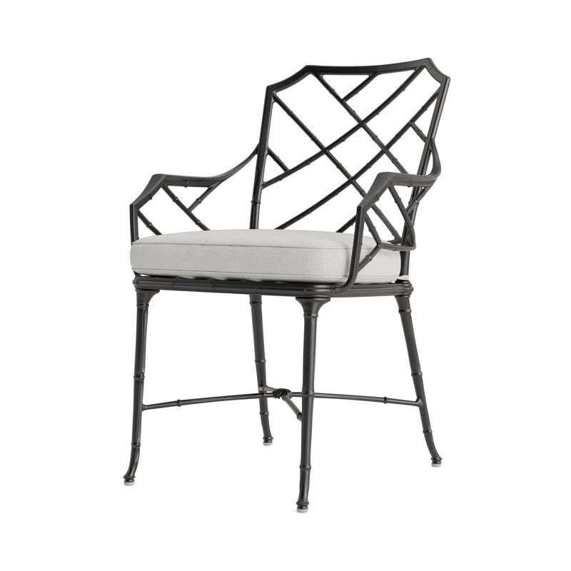 Calcutta Outdoor Dining Chair, Fusion Dove, Textured Pewter