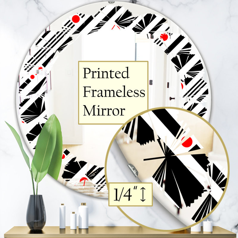 Miroir mural Leaves, H 24 po x l 24 po