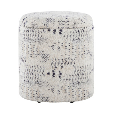 Élégant coton de 18 pouces pour le rangement avec texture unique, multi-usage, couvercle amovible, limite de 250 lb, intérieur seulement, revêtement non assemblé, utilisation en lb,