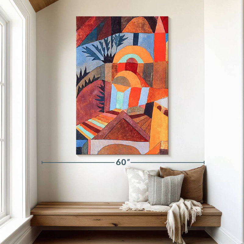 Avery Temple Gardens, 51" H x 34" W