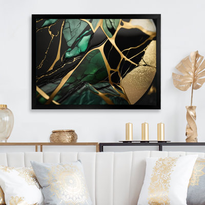" Abstract Geode Green III "