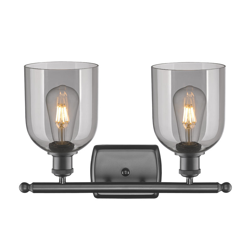 Allysson 2 - Light Dimmable Vanity Light, Light Smoke, Oil Rubbed Bronze