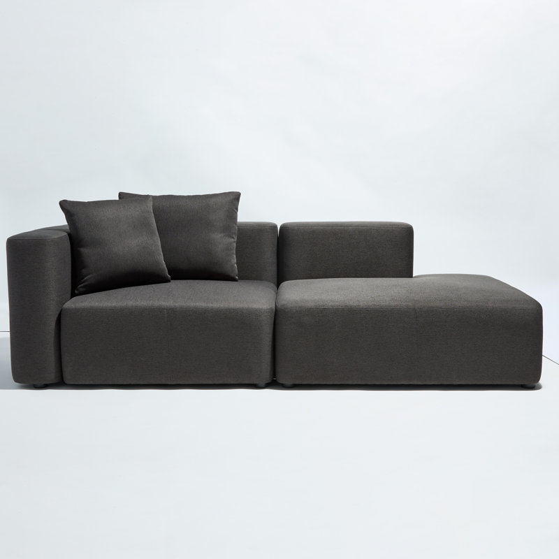 Oscar Upholstered Chaise Lounge, Left