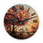 Horloge murale en bois massif Pearlena-507526066