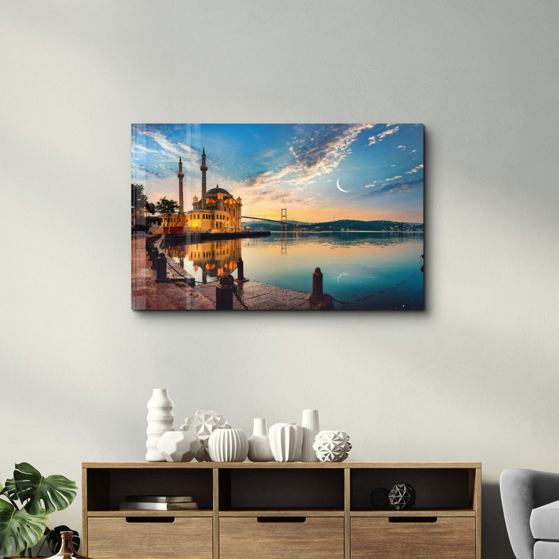 Peinture élégante en verre trempé de 27,6 po x 43,3 po | 100% verre trempé, épaisseur: 0,16 pouce | Œuvre imprimée UV, parfaite pour la décoration intérieure et les intérieurs modernes, des visuels époustouflants pour toute pièce